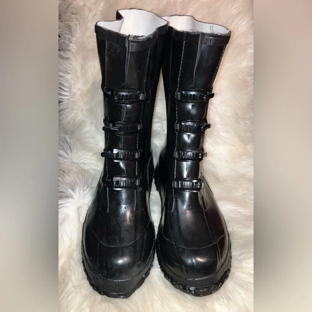 1950's Vintage Unisex Black Galoshes